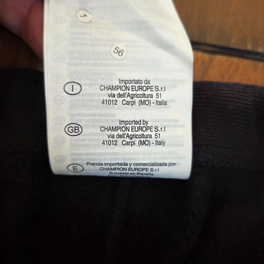 Vintage Champion Reverse Weave Sweatpants 2XL XXL Black Warmup Thick Joggers Y2K